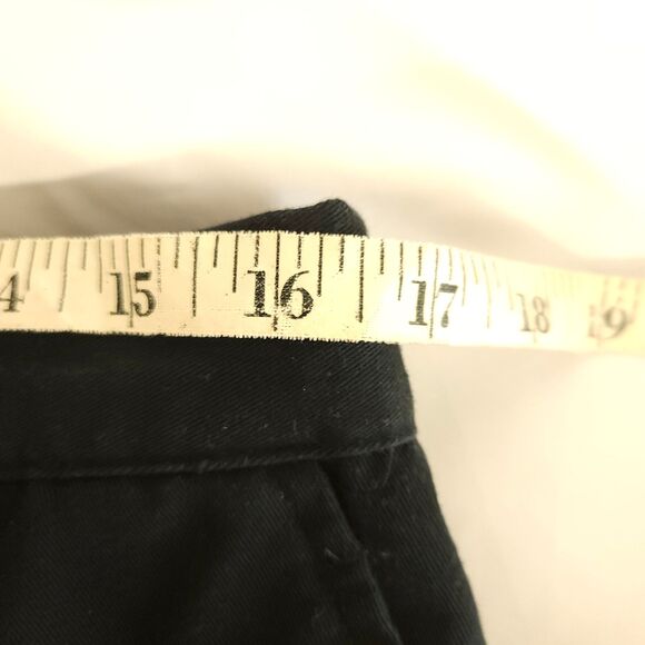 LL Bean Womens 18 Black Elastic Waist Stretch High Rise Waist Chino Khaki Pants - Picture 4 of 7